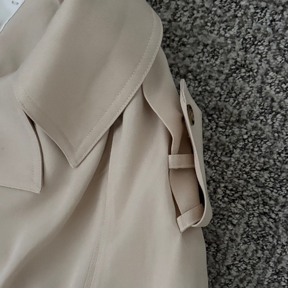 OAK + FORT Beige Trench Coat - Picture 5 of 8